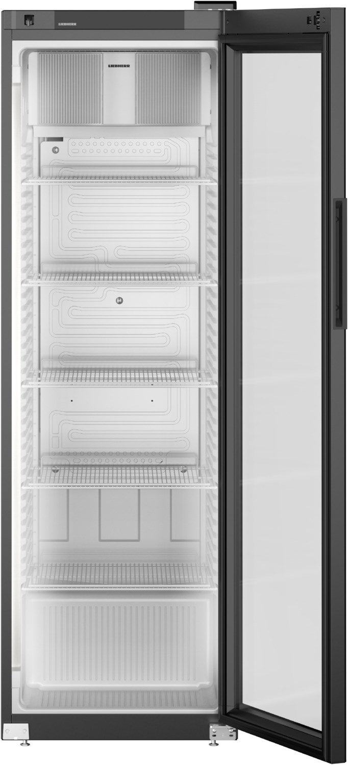 MRFvg 3511-20 Flaschenkühlschrank stahl/schwarz