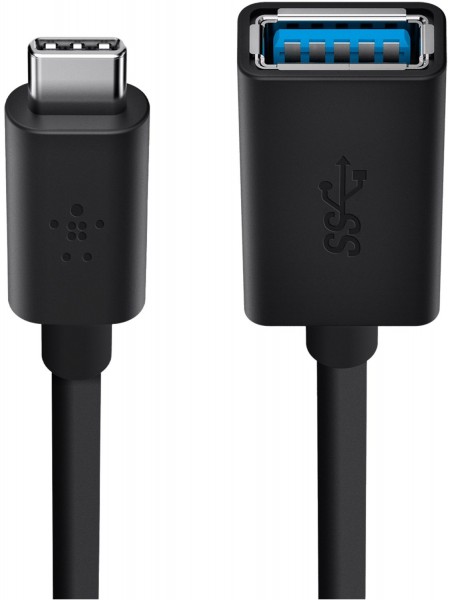 USB 3.0 USB-C - USB A Adapter (1m) grau