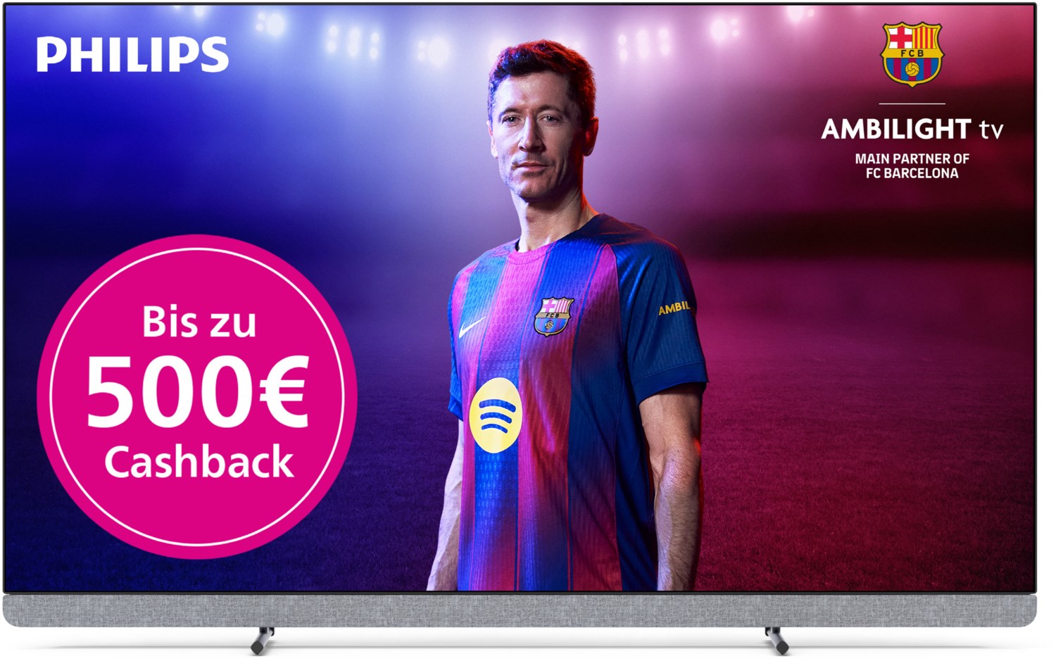 Philips OLED910 4K OLED+ Ambilight TV mit 77 Zoll (196 cm, 77OLED910/12, Bowers & Wilkins-Sound, Dolby Vision, HDR10+, Dolby Atmos, 144Hz, Google TV)