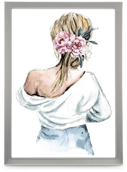 Porträtrahmen Lilly 13x18cm silber