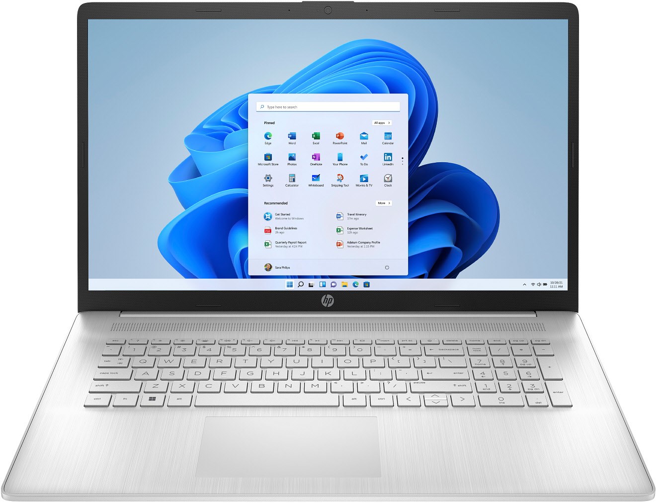 15-fc0554ng (CW9R2EA) 39,6 cm (15,6") Notebook natursilber, 16 GB RAM, 1000 GB SSD, AMD Ryzen 5, Windows 11, Full HD (1920x1080)