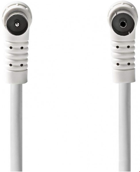 CSGL40120WT50 IEC-Koaxkabel (5m) 90° Stecker > 90° Buchse weiß
