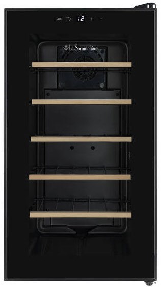 18SILENCE Weintemperierschrank schwarz