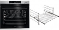 BFH78822V3 Elektro-Backofen mit Dampfgarer bestehend aus BSE78228BM + TR1LFSTV edelstahl/cleansteel