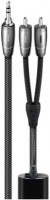 Angel 3,5mm>RCA (5m) RCA-Kabel schwarz/silber