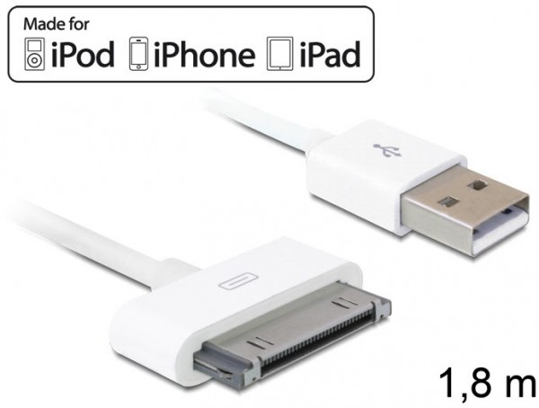 3G USB Daten- und Ladekabel weiß