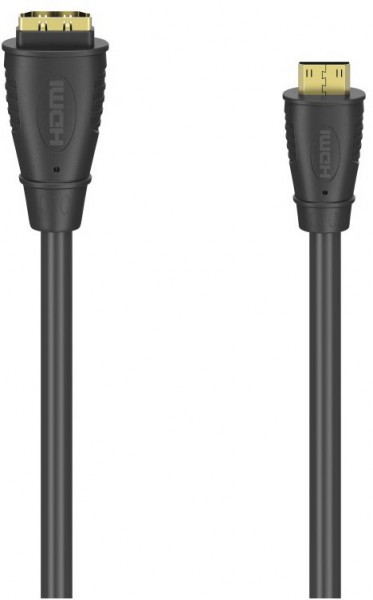 HDMI-Kabeladapter Typ-C (Mini)-Stecker>Typ-A-Kupplung schwarz