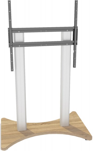 Resida (ohne Motor) TV-Bodenständer silber/sonoma eiche