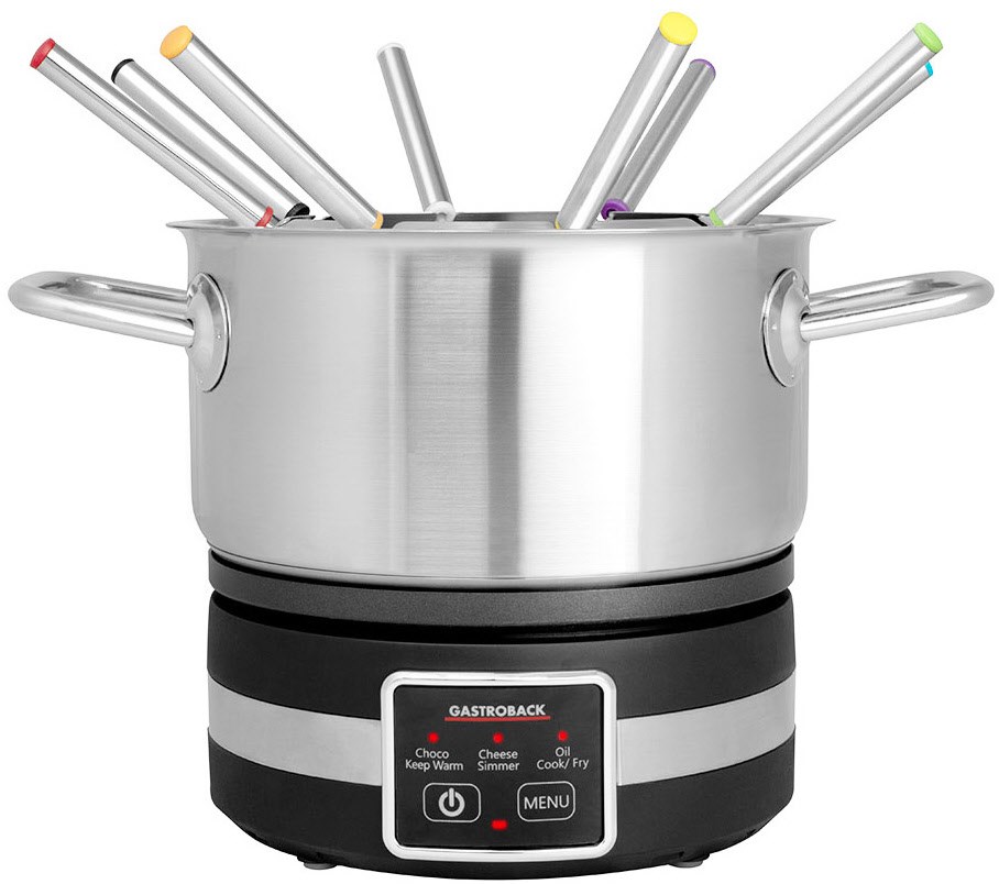 Fondue Multicook 4-in-1 Fondue edelstahl/schwarz