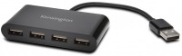 USB 2.0 4-Port Hub schwarz