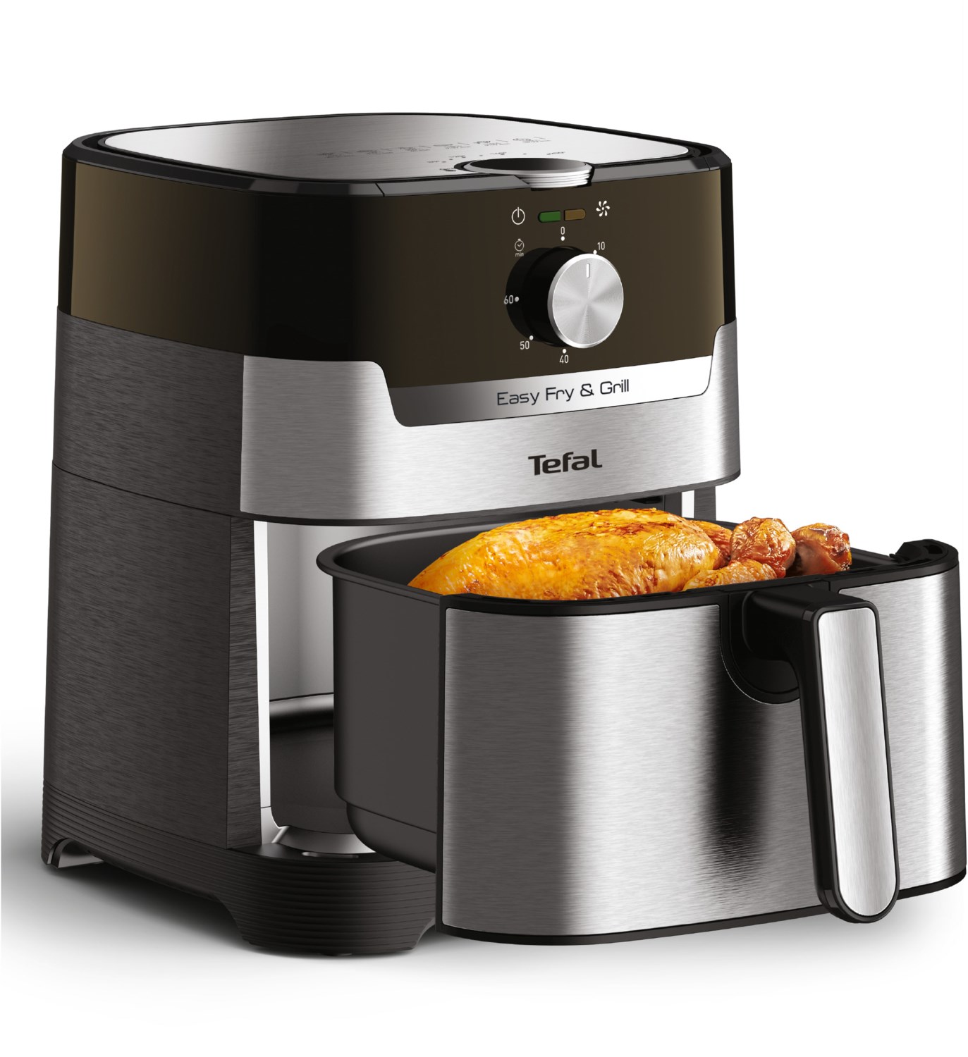 EY501D Easy Fry & Grill Classic Heißluft-Fritteuse edelstahl
