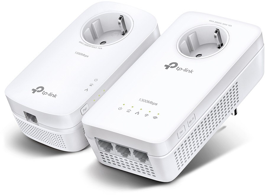 Image of TL-WPA1300P AV1300 Gigabit Passthrough Powerline ac Wi-Fi Kit