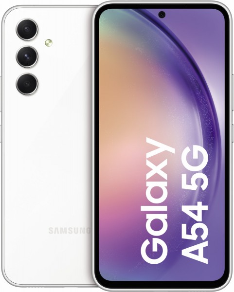 Samsung Galaxy A54 5G (128GB) Smartphone awesome white, 50 MP