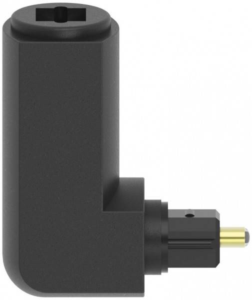 ODT-Adapter Toslink-St./Toslink-Kup. 90° schwarz