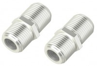 SAT-Adapter F-Kupplung>F-Kupplung silber