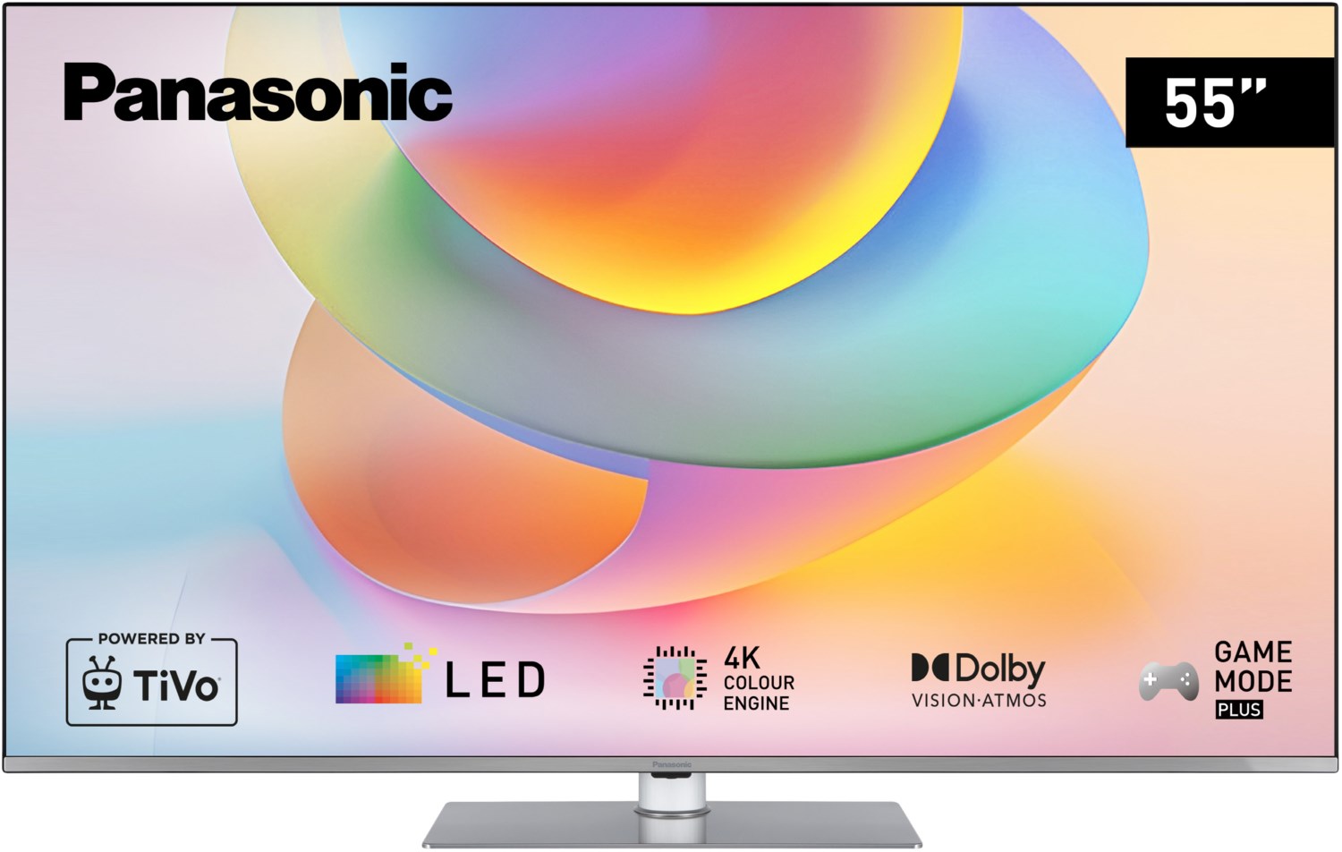 TB-65W63AE8 164 cm (65") LCD-TV mit LED-Technik silber, 4K Ultra HD, Smart-TV, HDR-Wiedergabe, DVB-T2/DVB-C/DVB-S2, Sprachsteuerung