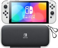 Switch Konsole (OLED-Modell) inkl. Tasche & Schutzfolie weiß