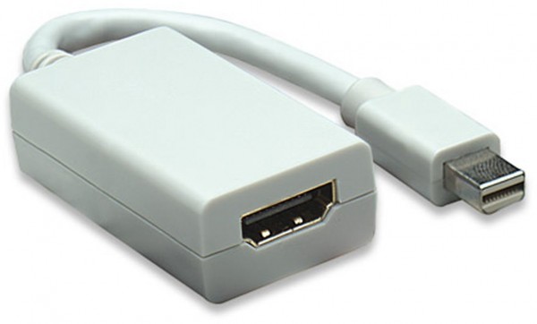 Mini-DisplayPort Adapter Mini-DisplayPort>HDMI St/Bu weiß