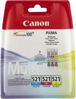 CLI-521 Tinte Multipack 3-farbig