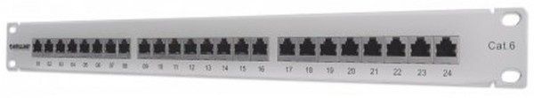Patchpanel 1HE 24-Port Cat6 FTP grau
