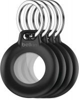 Secure Holder Schlüsselanhänger (4 Stk.) für AirTag schwarz