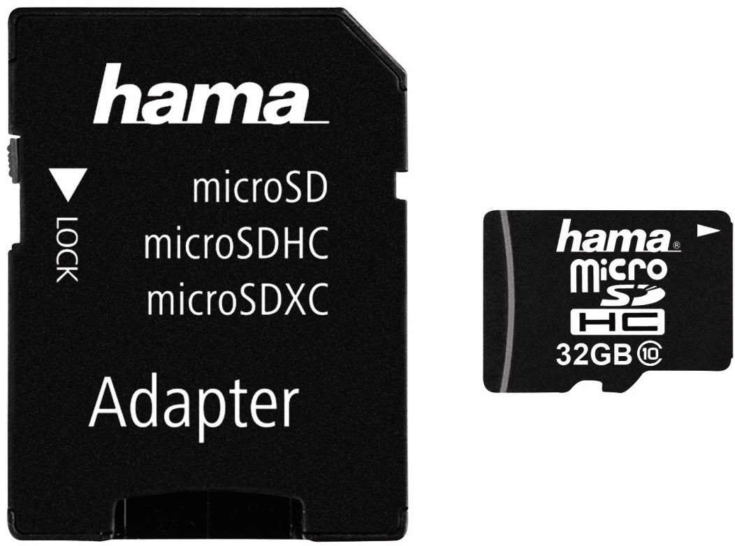 microSDHC (32GB) Class 10 Speicherkarte + Adapter