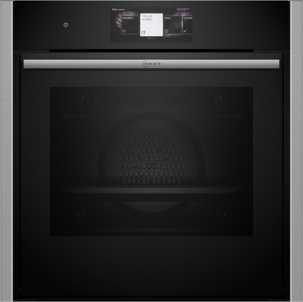 B64CT73N0 Einbaubackofen edelstahl, 71 l, Pizza-Stufe, schnelles Vorheizen, Hefeteig-Gärstufe, Brotback-Stufe, WLAN, pyrolytische Selbstreinigung