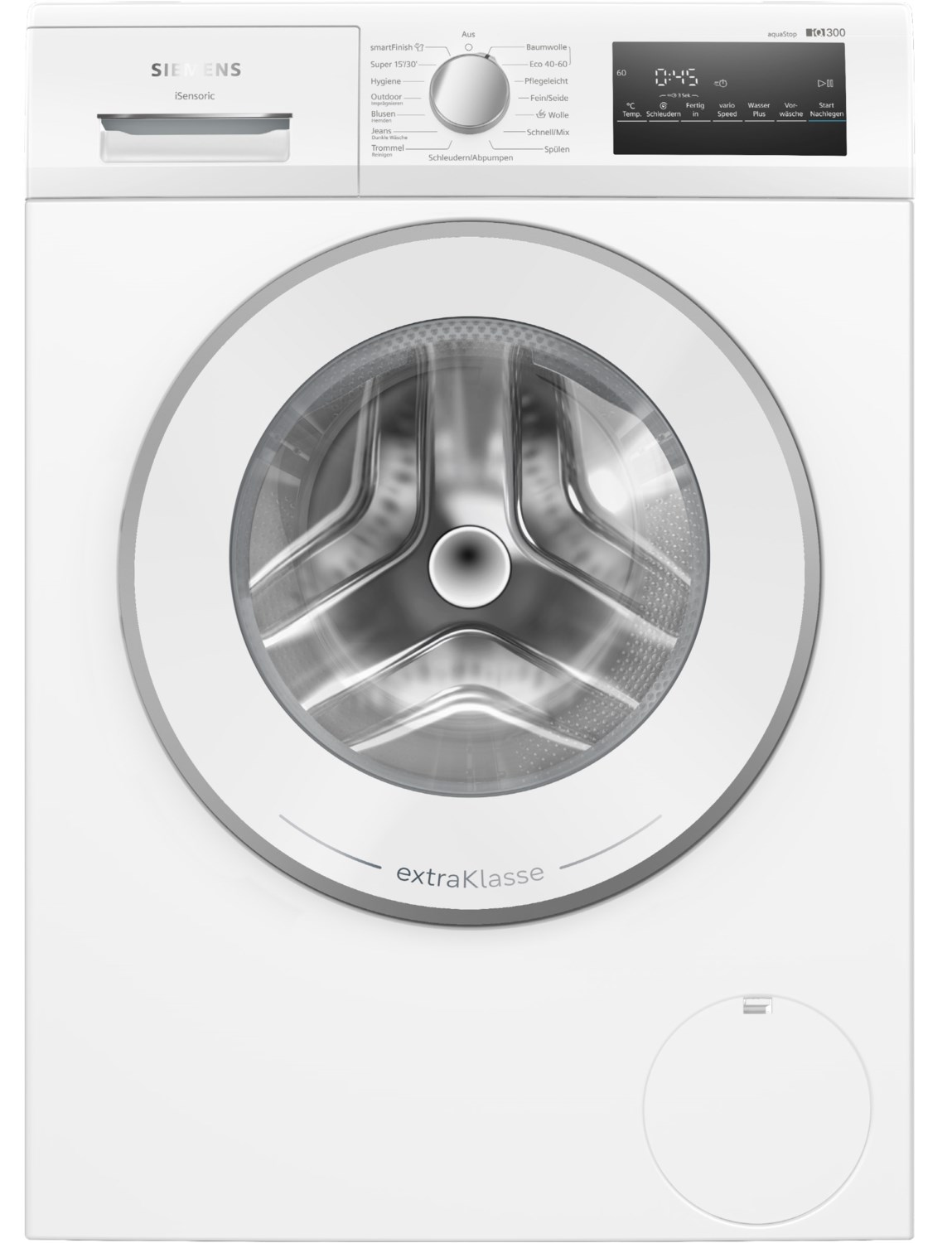 WM14N29E Stand-Waschmaschine-Frontlader weiß, 8 kg, 1400 U/min, iQ300, 71 dBA