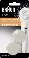 SE 80-b Face 2er Beauty-Schwamm Ersatzbürste weiß