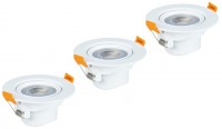 LED-Einbaustrahler 7W (3er-Set) weiß