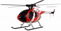 AFX MD500E 4 Kanal 6G RTF RC Helikopter rot/silber