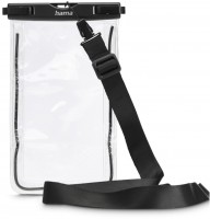 Wasserdichte Handyhülle bis 6,7" schwarz/transparent