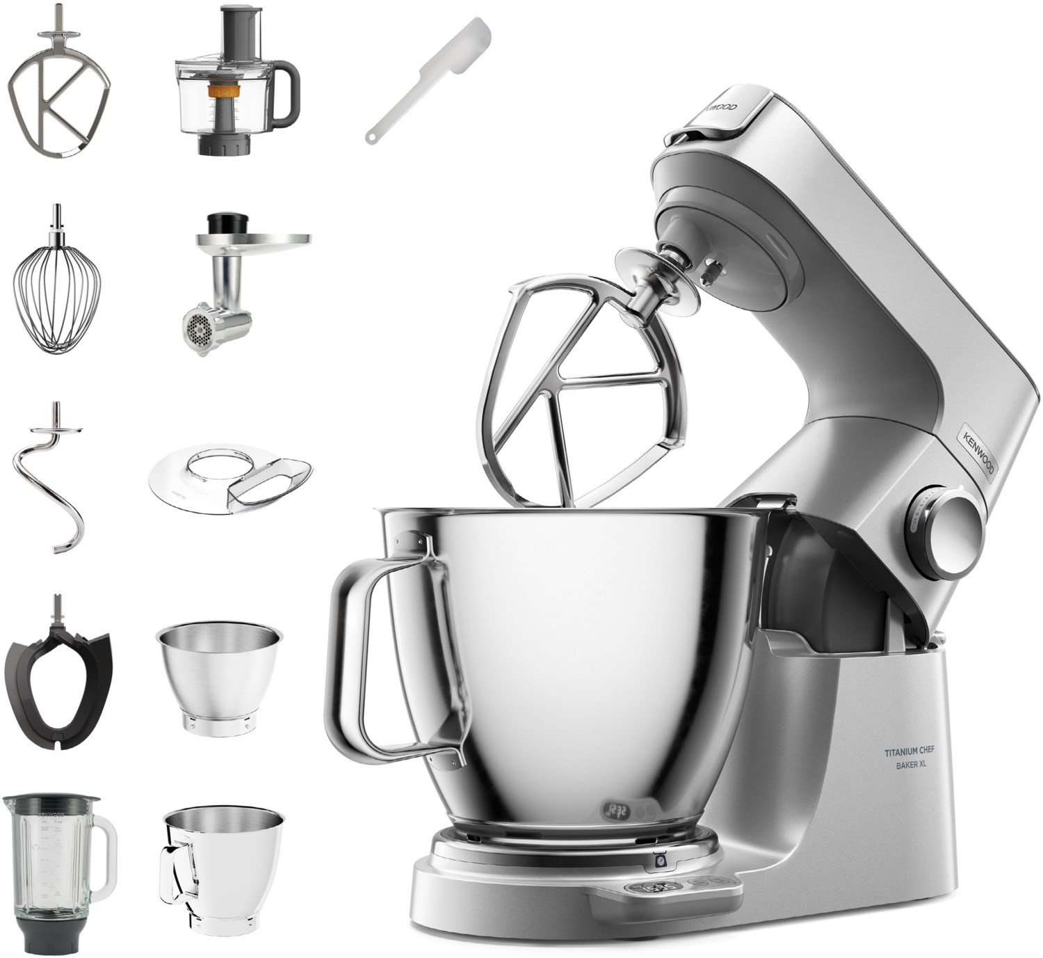 KVC85.314SI Titanium Chef Baker Küchenmaschine silber