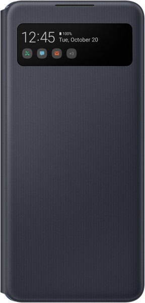 S View Wallet Cover für Galaxy A42 schwarz