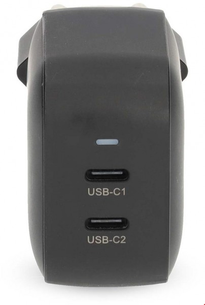 WGCHA45WBK GaN Netzladegerät (45W) 2x USB Type-C schwarz