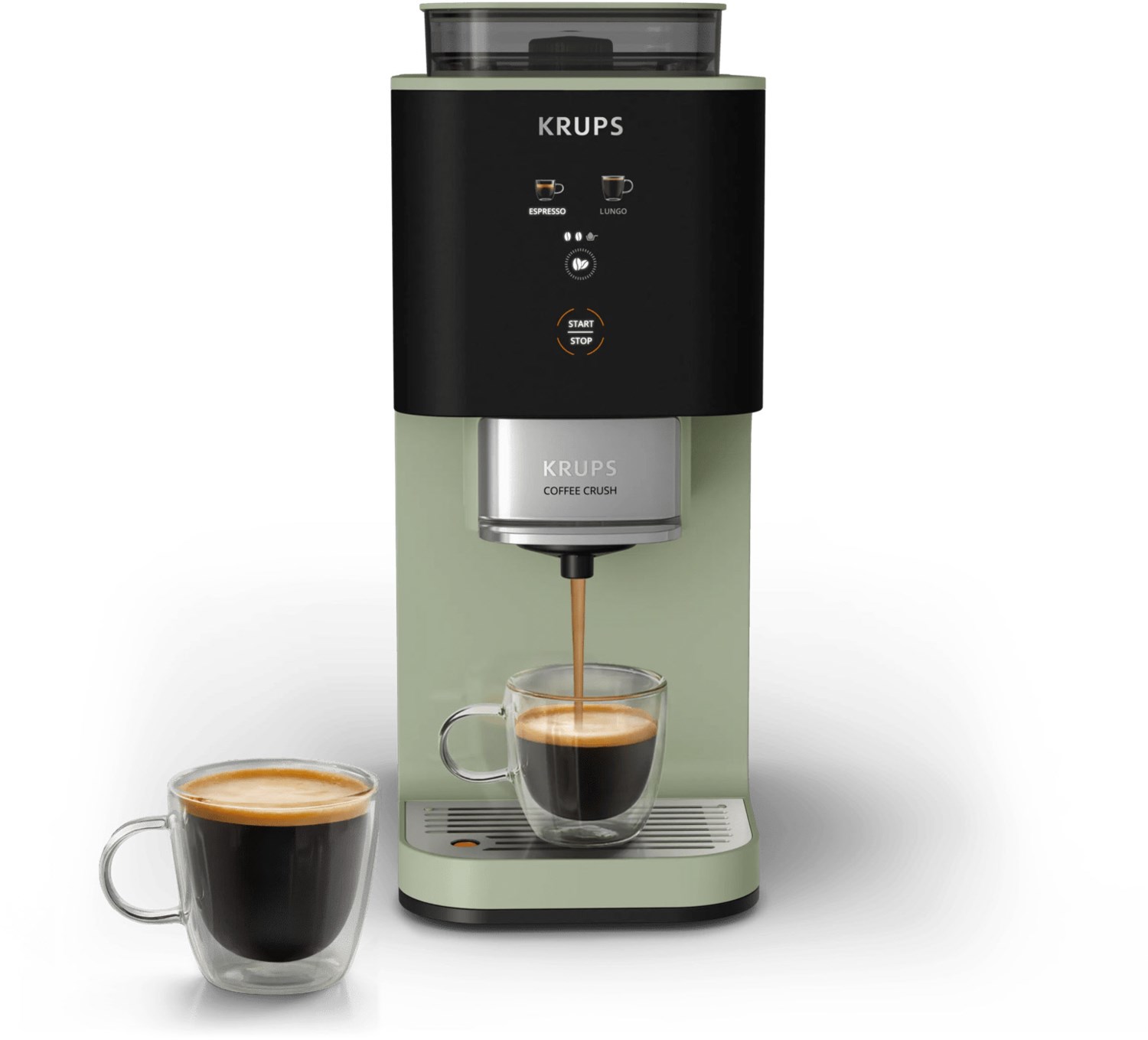 SA401L Coffee Crush Kaffee-Vollautomat pistacio, Stahl-Kegel-Mahlwerk, 15 bar, 2 l