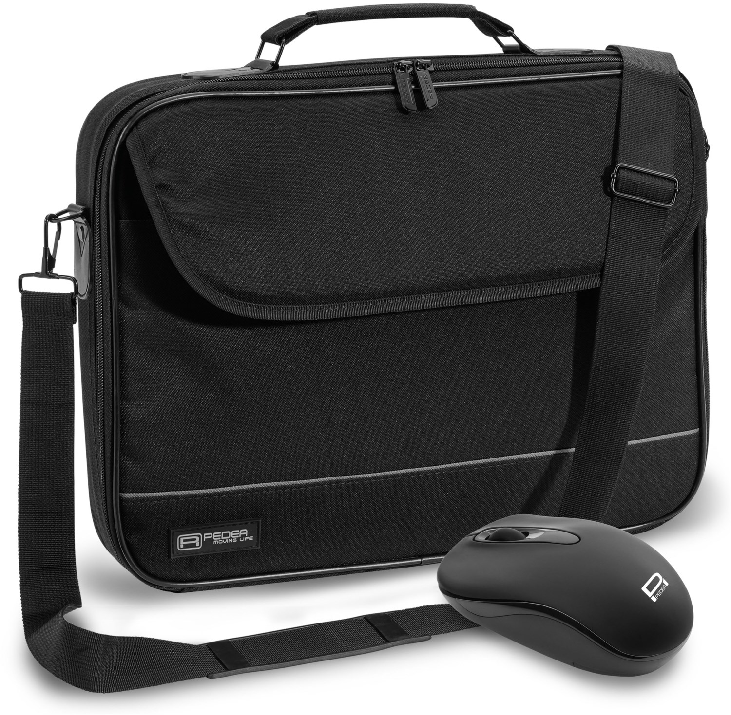 Notebooktasche Fair 15,6" inkl. Maus schwarz