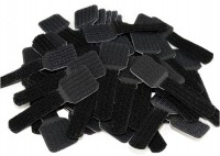 Wall Straps Kabelhalter (50Stk) Kletthalter schwarz