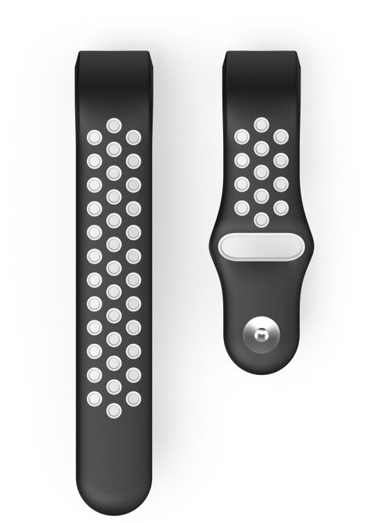 Sportarmband für Fitbit Charge 3/4 grau/schwarz