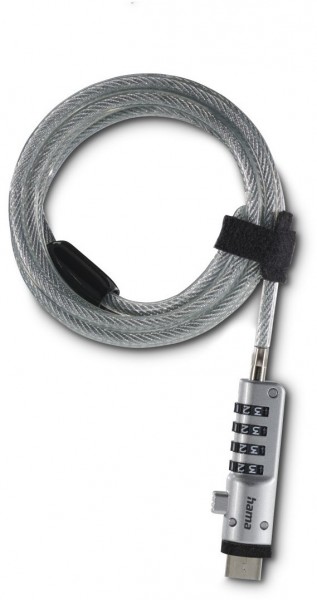 Laptopschloss USB silber/transparent