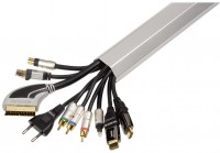 Alu-Kabelkanal eckig 110/5/2,6 cm silber