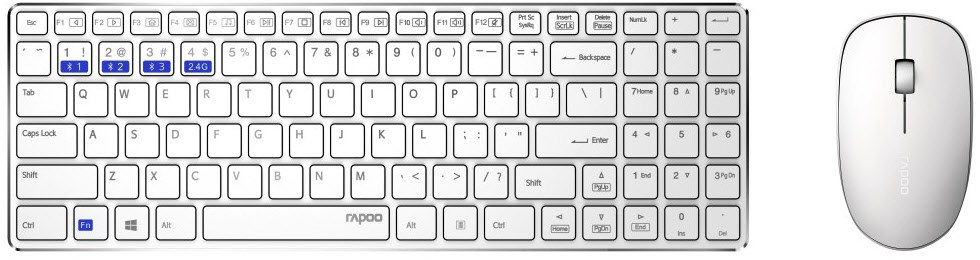 9300M Kabelloses Tastatur-Set weiß