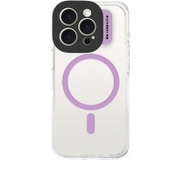 Transparent Cover für iPhone 16 Pro Max pink