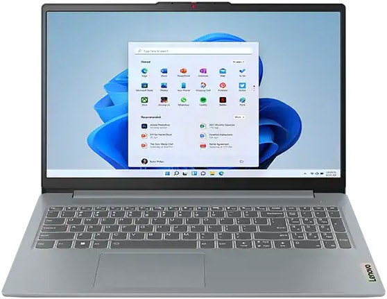 IdeaPad Slim 3 15AMN8 (82XQ0153GE) 39,62 cm (15,6") Notebook arctic grey, 8 GB RAM, 512 GB SSD, AMD Ryzen 3, Windows 11, Full HD (1920x1080)