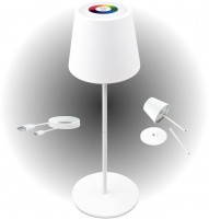 RGB LED Tischlampe mit Touchsteuerung weiß