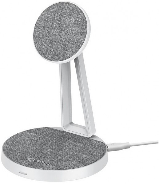 MagFix Pro 2-in-1 Ladestation (15W) grau/weiß