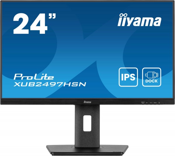 ProLite XUB2497HSN-B2 61 cm (24") TFT-Monitor mit LED-Technik mattschwarz, Widescreen Full HD (1920x1080), 1 ms Reaktionszeit