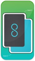 Nachfüllpack boon 2x M Klettpad schwarz/türkis