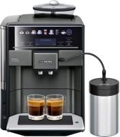 TE657F09DE EQ6 plus extraKlasse Kaffee-Vollautomat dark inox, Milchbehälter, Latte Macchiato/Cappuccino/Milchkaffee, Keramik-Mahlwerk, 19 bar, 1,7 l