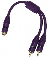 Y-Adap., 1 Cinch-Kuppl./2 Cinch-St. Cinch-Adapter violett